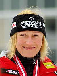 Renate Götschl bei den österreichischen Meisterschaften im März 2008