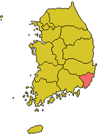 Karte Bistum Pusan