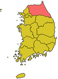 Karte Bistum Chuncheon