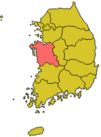 Karte Bistum Daejeon