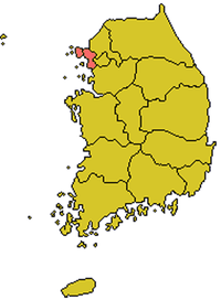 Karte Bistum Incheon