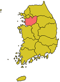 Karte Bistum Suwon