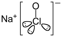 Strukturformel von Natriumhypochlorid