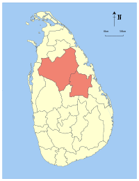 Karte Bistum Anuradhapura