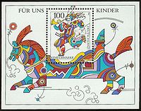 Stamp Germany 1996 Briefmarkenblock Kindermarke.jpg