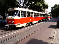 Historische Straßenbahn Tw523