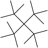 Strukturformel von Tetra-tert-butylmethan
