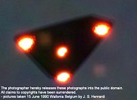 Fotos eines der gesichteten UFOs
