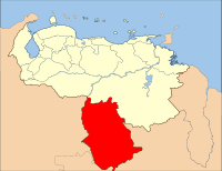 Karte Apostolisches Vikariat Puerto Ayacucho