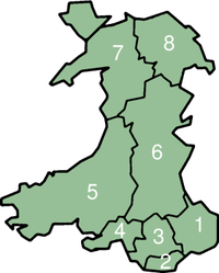 Verwaltungsgliederung von Wales von 1974 bis 1996