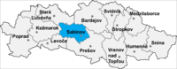 Okres Sabinov in der Slowakei