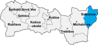Okres Sobrance in der Slowakei