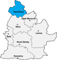 Okres Topoľčany in der Slowakei