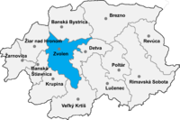 Okres Zvolen in der Slowakei