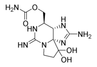 Strukturformel von Saxitoxin.
