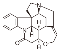 Strukturformel von Strychnin