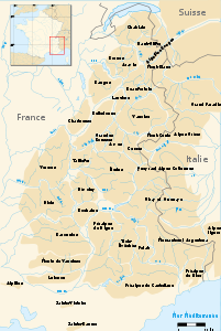 Klassische Französische Einteilung der Alpen