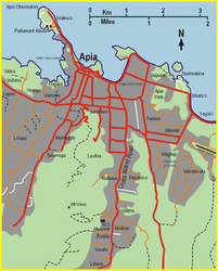 Stadtplan von Apia