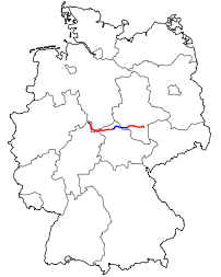 Verlauf der Bundesstraße 80