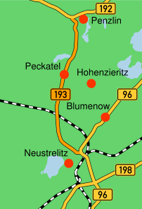 Verlauf der Bundesstraße 193