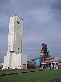 Das Salzbergwerk Borth im Jahr 2001