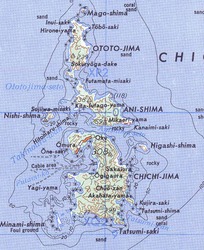 Karte der Inselkette Chichijima-rettō