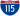 Straßenschild der I-115