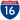 Straßenschild der I-16
