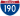 Straßenschild der I-190