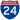 Straßenschild der I-24