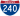 Straßenschild der I-240