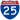 Straßenschild der I-25