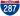 Straßenschild der I-287