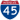 Straßenschild der I-45