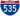 Straßenschild der I-535