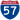 Straßenschild der I-57