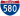 Straßenschild der I-580