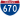 Straßenschild der I-670