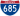 Straßenschild der I-685