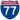Straßenschild der I-77