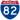 Straßenschild der I-82