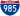 Straßenschild der I-985