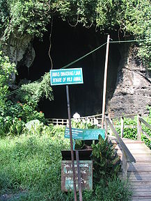 Eingang der Simud Hitam („schwarze Höhle“)
