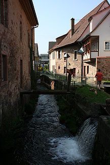 Der Kanzelbach in der Schriesheimer Altstadt