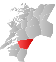 Lage der Kommune in der Provinz Nord-Trøndelag