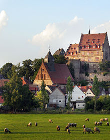 Blick auf die Burg Schweinsberg