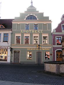 Apothekenmuseum (pharmacy museum), Altmarkt 24, Cottbus, Brandenburg, Germany - 20080210.jpg