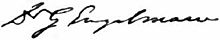 Engelmanns Unterschrift