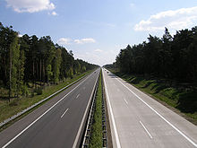 Bundesautobahn 15 bei Kolkwitz