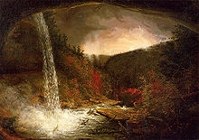 Gemälde eines Wasserfalls